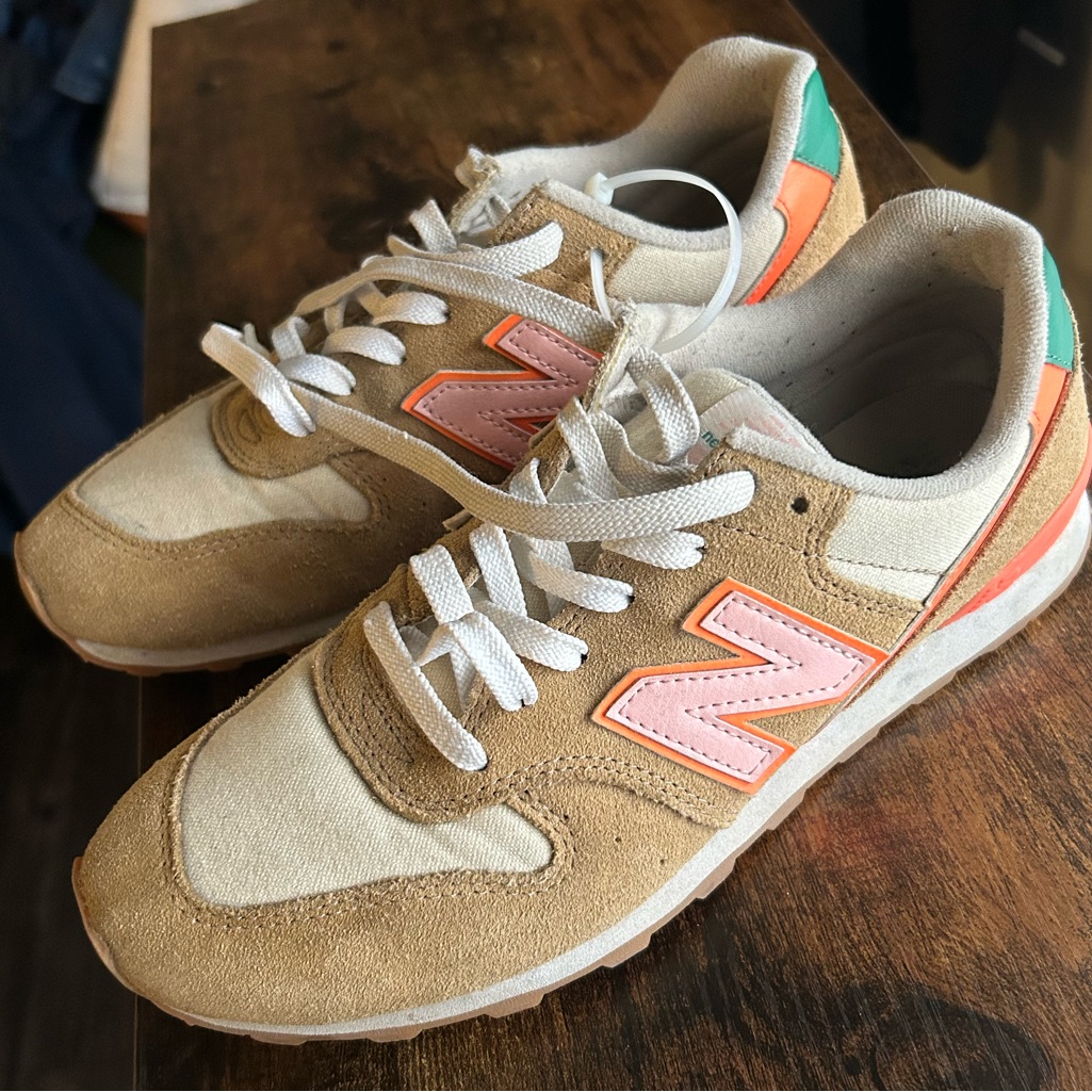 New Balance 696 Tan Suede